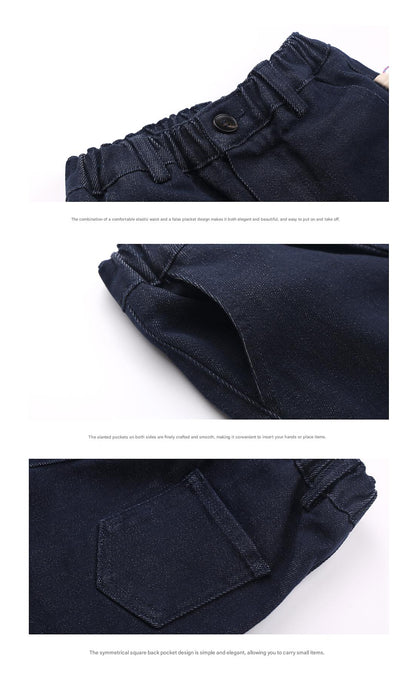 -シンプルベーシックストレートデニムパンツ【mh0011298】 - mamahalo shop - デニムパンツ -  べビー服 - 子供服 - 男の子 - 女の子