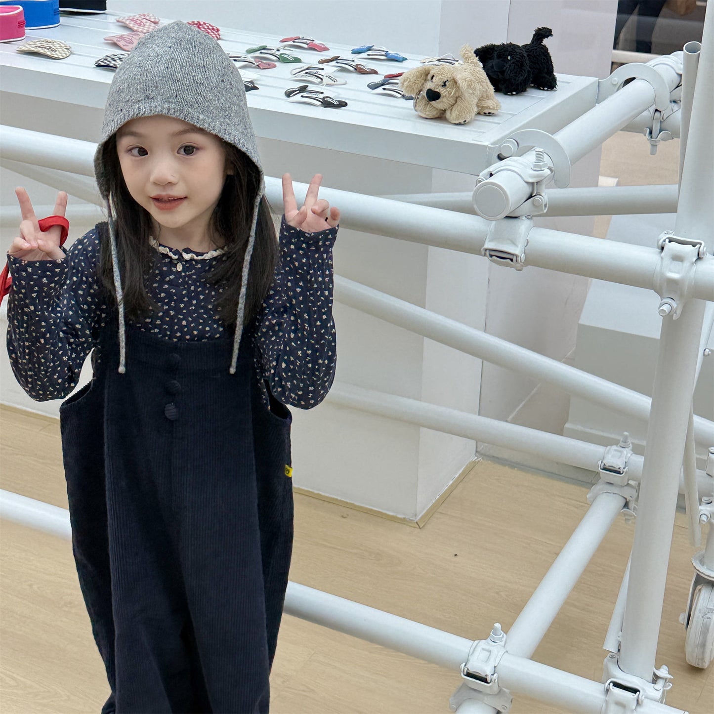 -コーデュロイオーバーオール サロペット ワイドパンツ【mh0010811】 - mamahalo shop - オーバーオール -  べビー服 - 子供服 - 男の子 - 女の子