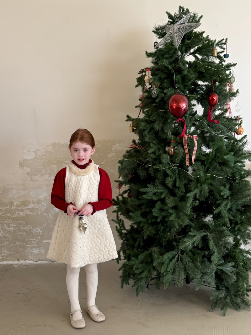 ノースリーブキルトワンピース ビーズ刺繍 キルティングドレス【mh0011885】