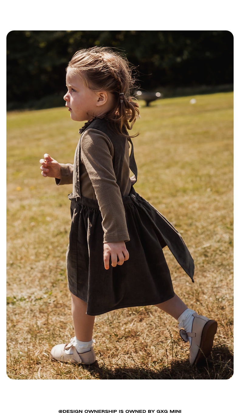 -ノースリーブワンピース コーデュロイ Aライン ジャンパースカート 丸首【mh0011319】 - mamahalo shop - ノースリーブワンピース -  べビー服 - 子供服 - 男の子 - 女の子