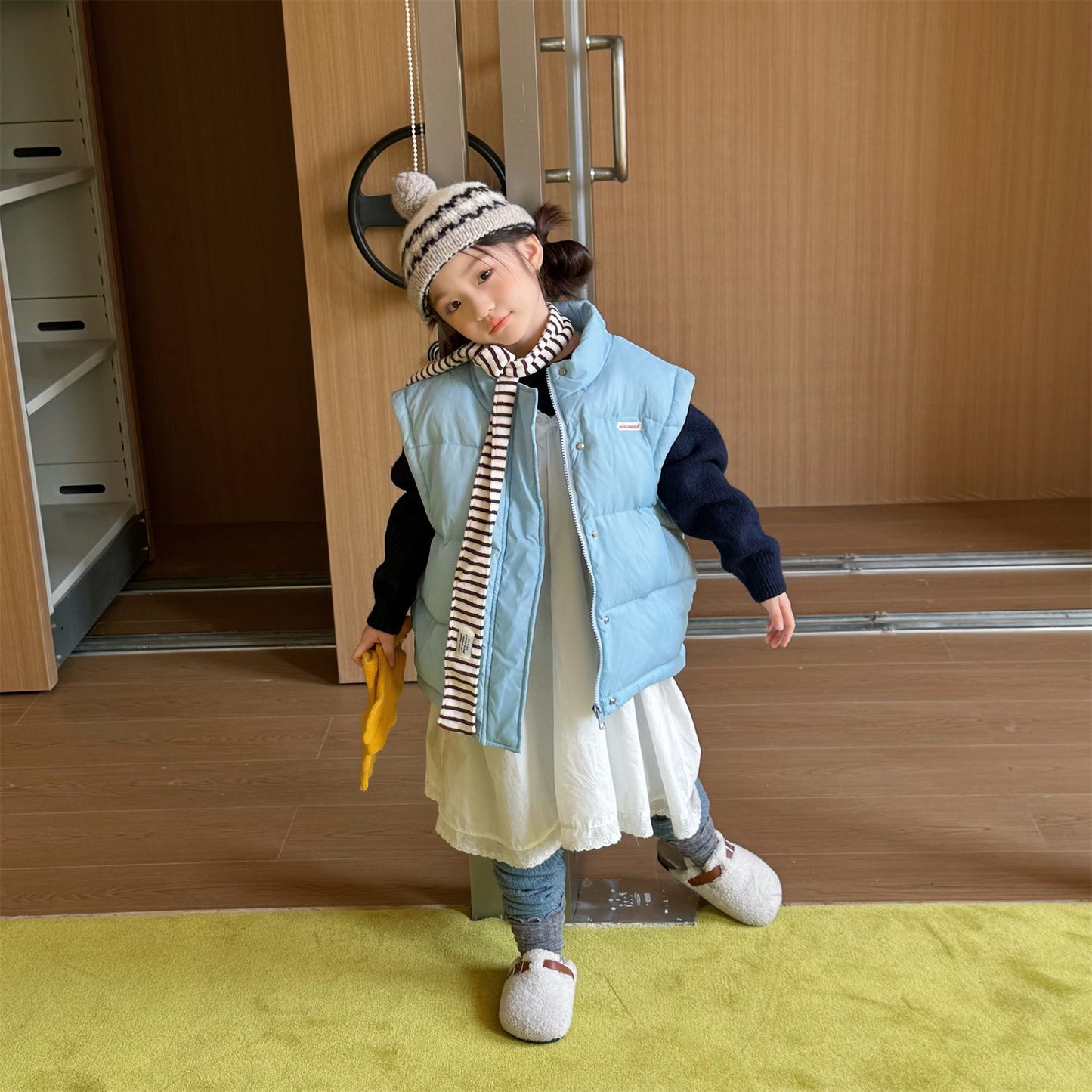 中綿ダウンベスト アウター 裏フリース【mh0011919】