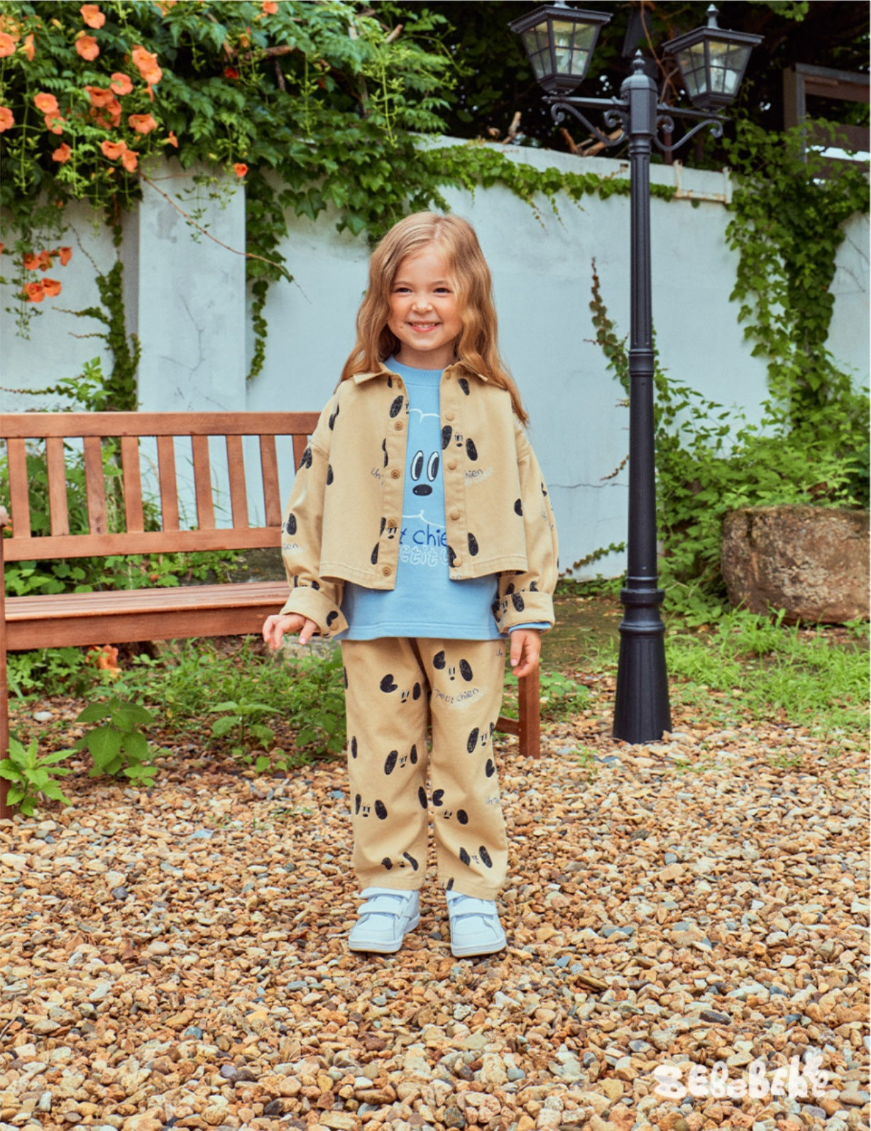 -ドッグ柄ジャケット/犬プリントスウェット/いぬ柄パンツ【mh0010984】 - mamahalo shop - 長袖セットアップ -  べビー服 - 子供服 - 男の子 - 女の子