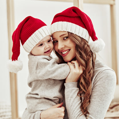 Baby Kids Knit Santa Pom-pom Hat Knit Cap 【mh0000889】