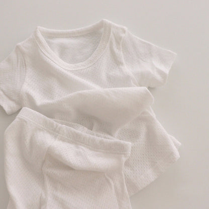 Mesh Cotton Short Set 半袖 パジャマ セット【mh0012607】