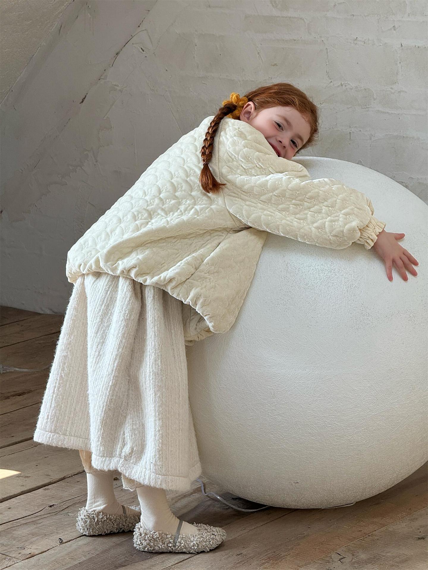 ジャケットコート 刺繍エンボス ガーリーアウター【mh0011764】