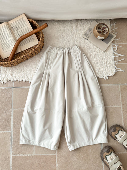 -ピンタック切り替えワイドガウチョパンツ【mh0010772】 - mamahalo shop - ロングパンツ・スウェットパンツ -  べビー服 - 子供服 - 男の子 - 女の子