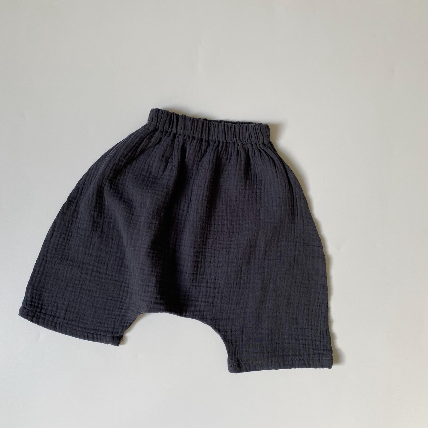 Gauze Loose Drop Crotch Shorts ダブルガーゼ ハーフパンツ【mh0013639】