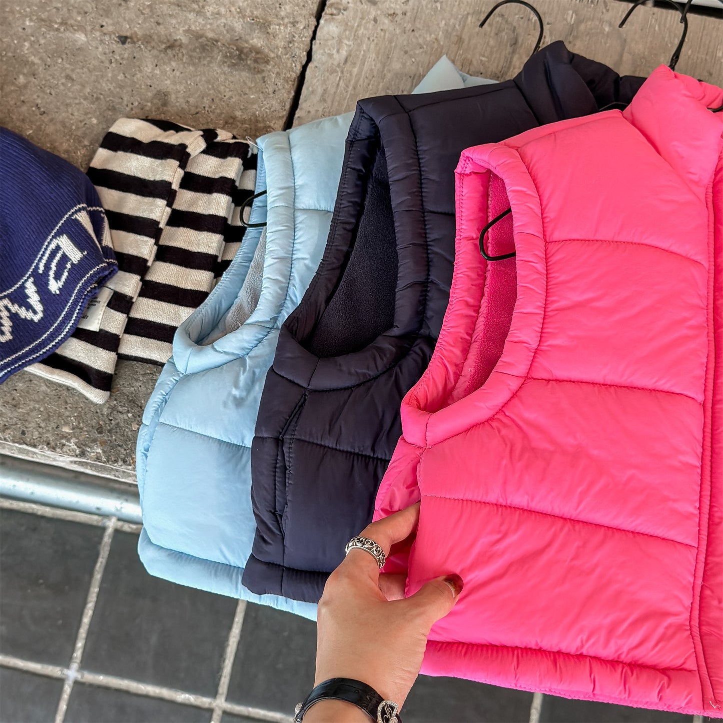 中綿ダウンベスト アウター 裏フリース【mh0011919】