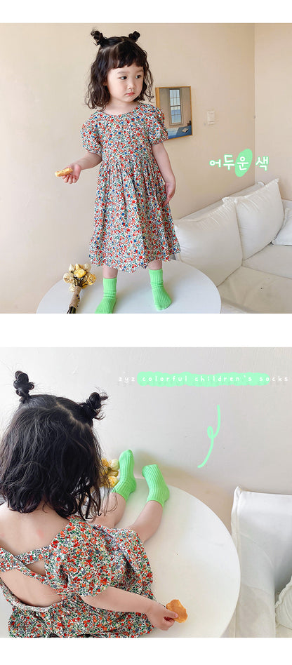 -【国内発送・送料無料】キッズソックス 靴下4足セット パステルカラー ショートソックス Mサイズ - mamahalo shop - ベビー用靴下・タイツ -  べビー服 - 子供服 - 男の子 - 女の子