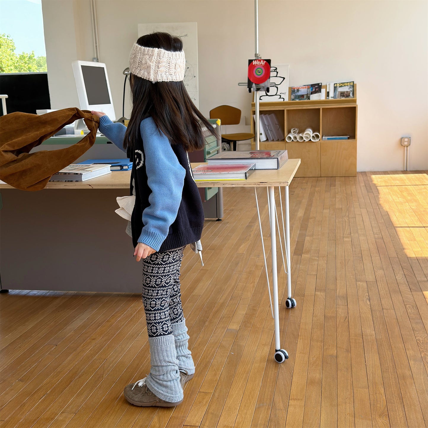 裏起毛レギンスパンツ トライバル ネイティブ柄 レギパン【mh0011911】