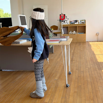 裏起毛レギンスパンツ トライバル ネイティブ柄 レギパン【mh0011911】