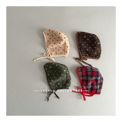 ベビー帽子 ボアフリース ボンネット 耳当て付き帽子【mh0011814】