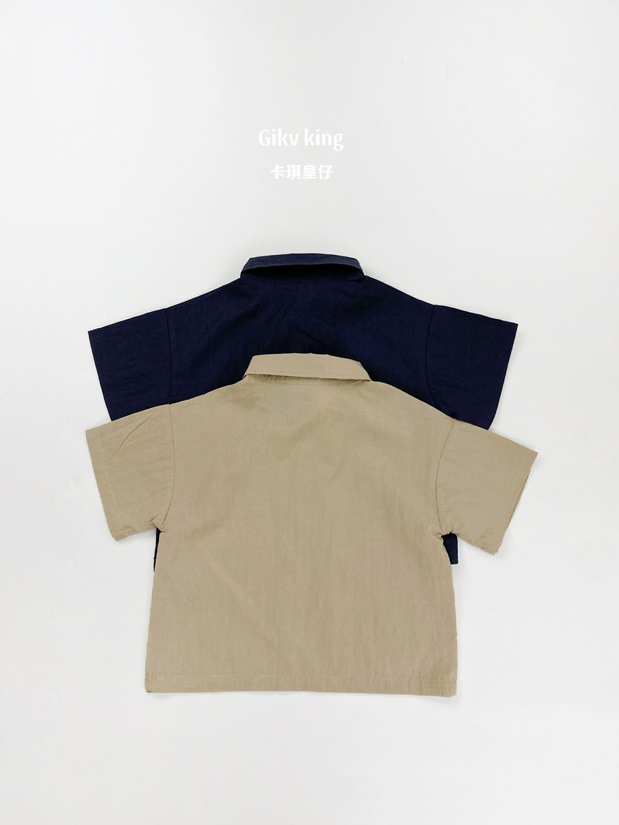 Short-Sleeve Pullover Shirt テンセル 半袖シャツ【mh0013478】