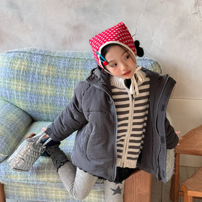 中綿ダウンジャケット パッチワーク アウター コート【mh0011900】