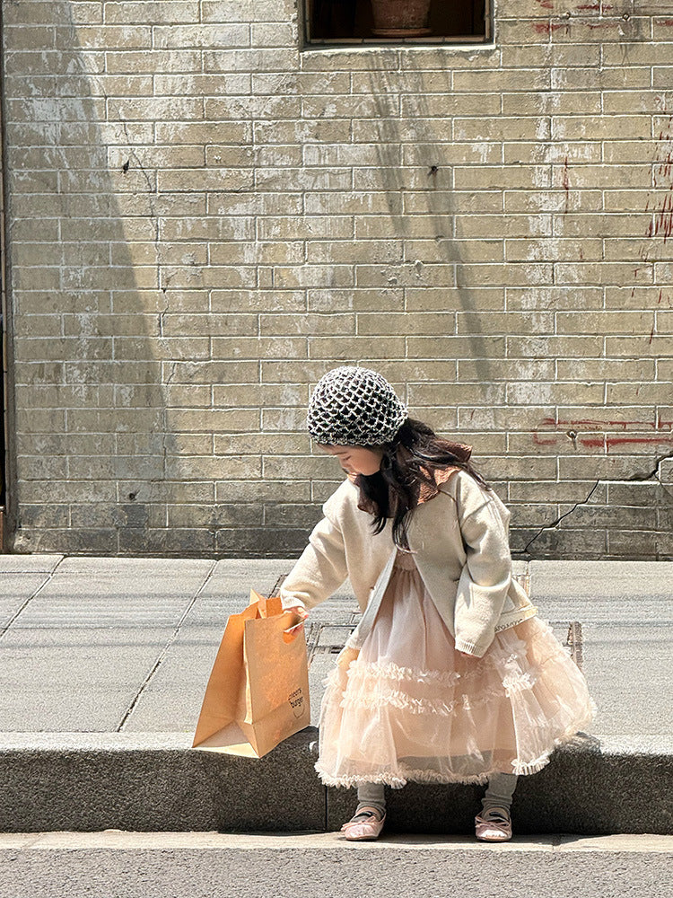 -ニットVネックシンプルカーディガン【mh0011028】 - mamahalo shop - カーディガン・パーカー -  べビー服 - 子供服 - 男の子 - 女の子