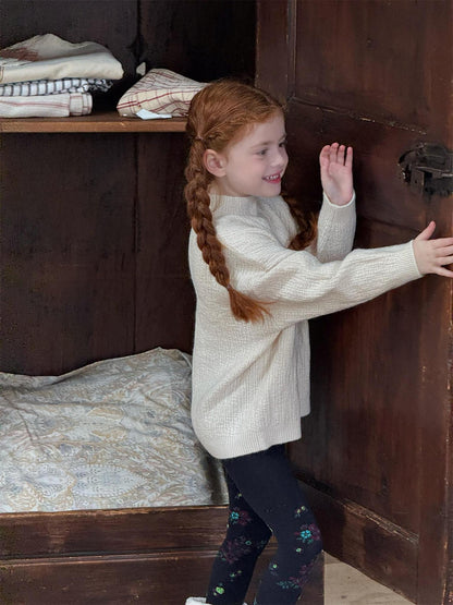 ボトルネックセーター ざっくり ハイネック シンプルプルオーバー【mh0011749】