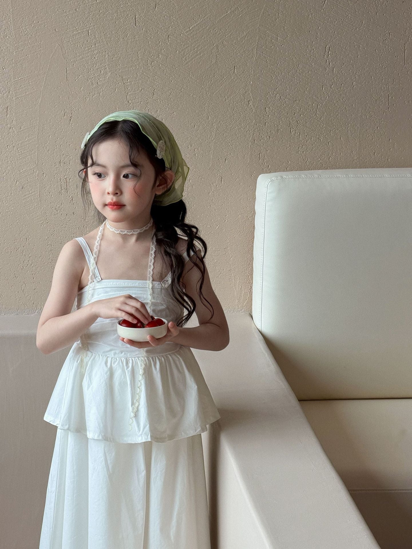 White Slip Cake Princess Skirt Tank Dress ティアード ノースリーブワンピース【mh0013287】