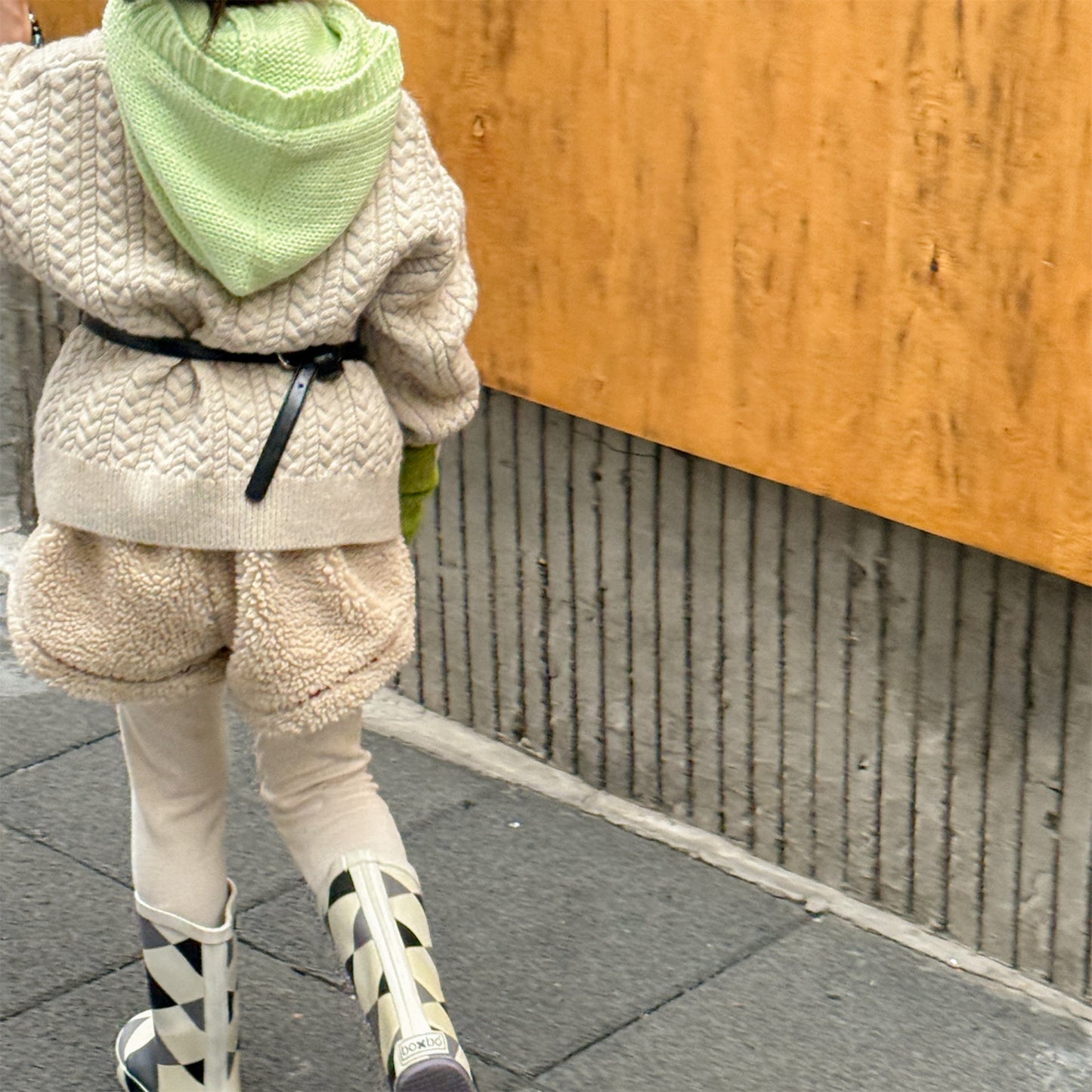 -ボアショートパンツカラーステッチもこもこあったかボトムス【mh0010910】 - mamahalo shop - ハーフパンツ・ショートパンツ -  べビー服 - 子供服 - 男の子 - 女の子