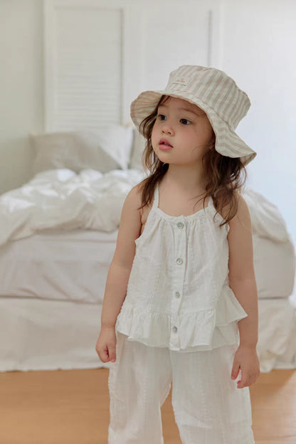 Fashionable Camisole Frill Pants Ruffle Camisole Long Pants [mh0013276]