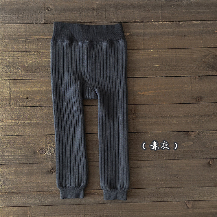 -キッズレギンスパンツ リブニットタイツ レギパン 裏フリース 6カラー【mh0003428】キッズレギンスパンツ リブニットタイツ レギパン 裏フリース 6カラー - mamahalo shop - ベビー用靴下・タイツ -  べビー服 - 子供服 - 男の子 - 女の子