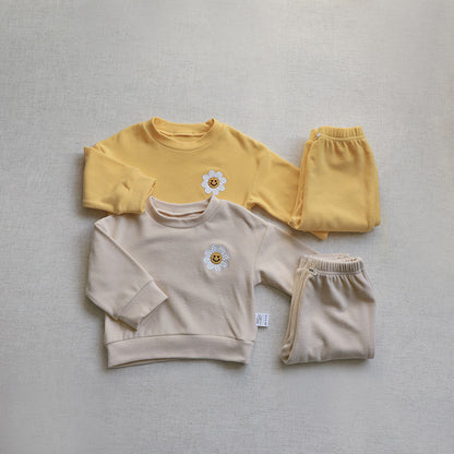 Flower Patch Fleece Sweatshirt Set