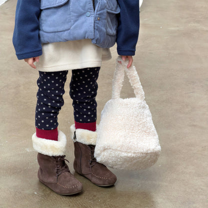 裏起毛リブレギンスパンツ 星スタープリント デイリーパンツ【mh0011908】