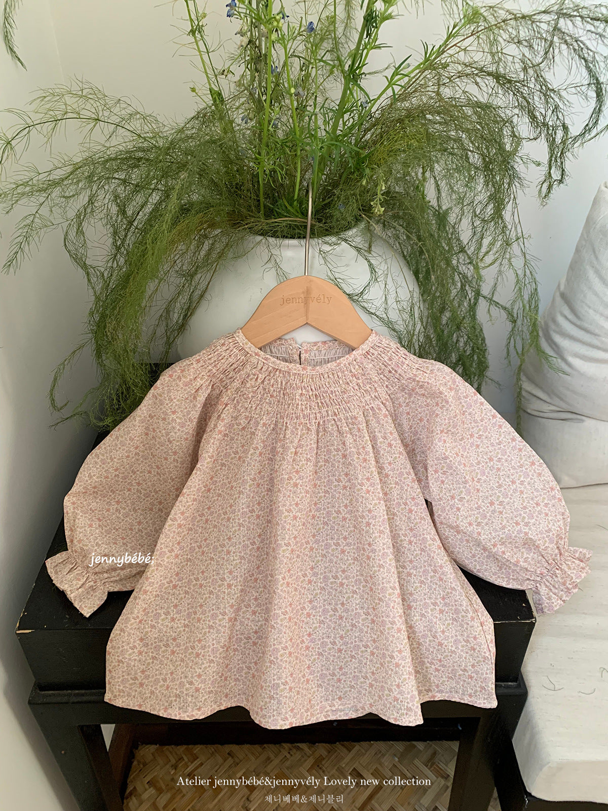 Floral Cotton Blouse Leggings Set 【mh0012538】