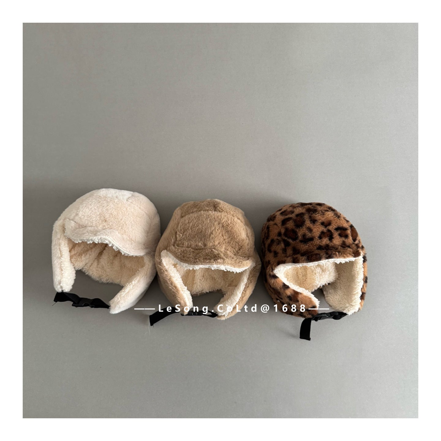 キッズ帽子 レオパード ボアフリース フライトキャップ 耳当て付き【mh0011817】