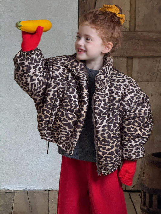 レオパードブルゾン バッファージャケット ショート丈コート【mh0011739】