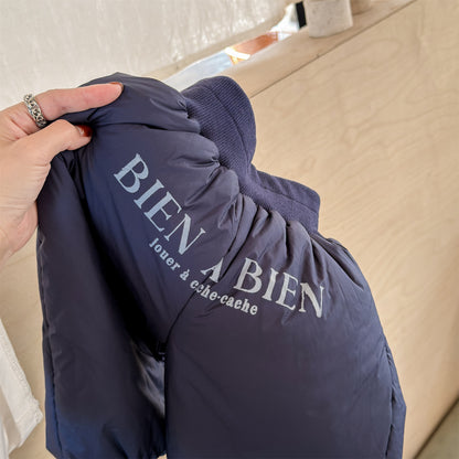 中綿防寒パンツ ジョガーパンツ 暖パン ロゴプリント【mh0011916】