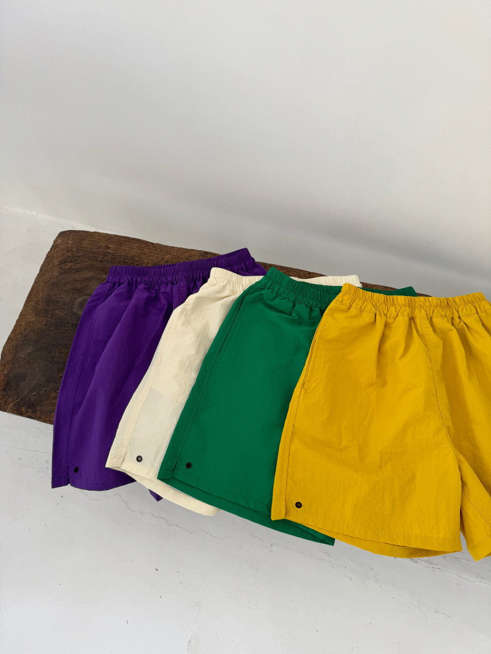 Athletic Casual Nylon Drawstring Shorts スポーツ ショートパンツ【mh0013518】