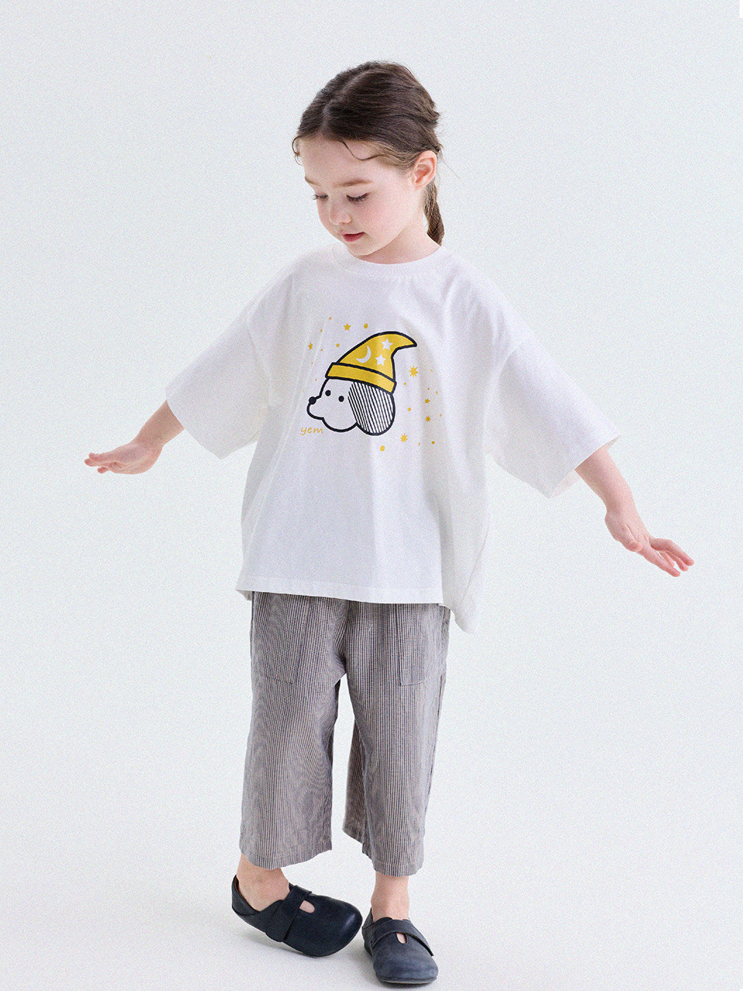 キッズ プリント キャラクター ドロップショルダー 半袖 Tシャツ【mh0013757】