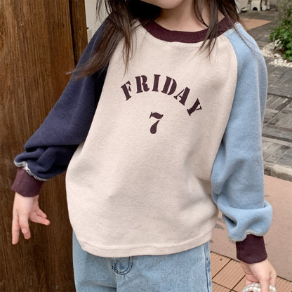 -ロゴプリント長袖スウェット ラグランTシャツ【mh0010812】 - mamahalo shop - 長袖Tシャツ -  べビー服 - 子供服 - 男の子 - 女の子