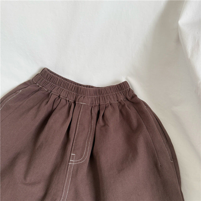 Stitch Details Loose Shorts ステッチ ハーフパンツ【mh0013647】