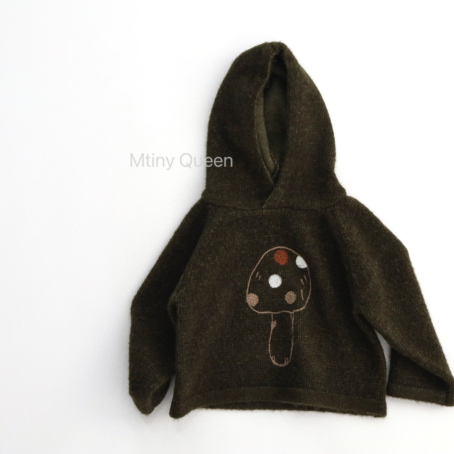ニットフーディ きのこ フード付き パーカー プルオーバー【mh0011780】