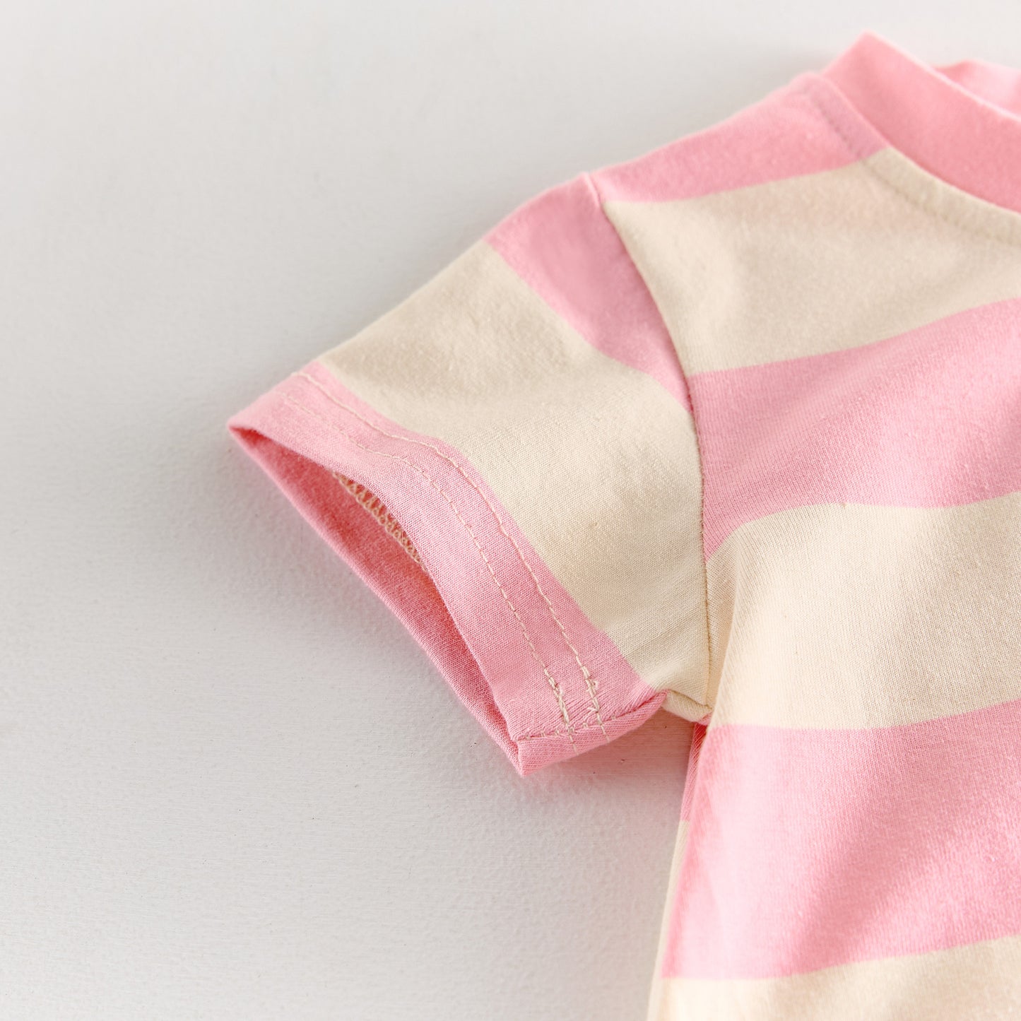 Baby Striped Cactus Print Short-Sleeve Romper [mh0013844]