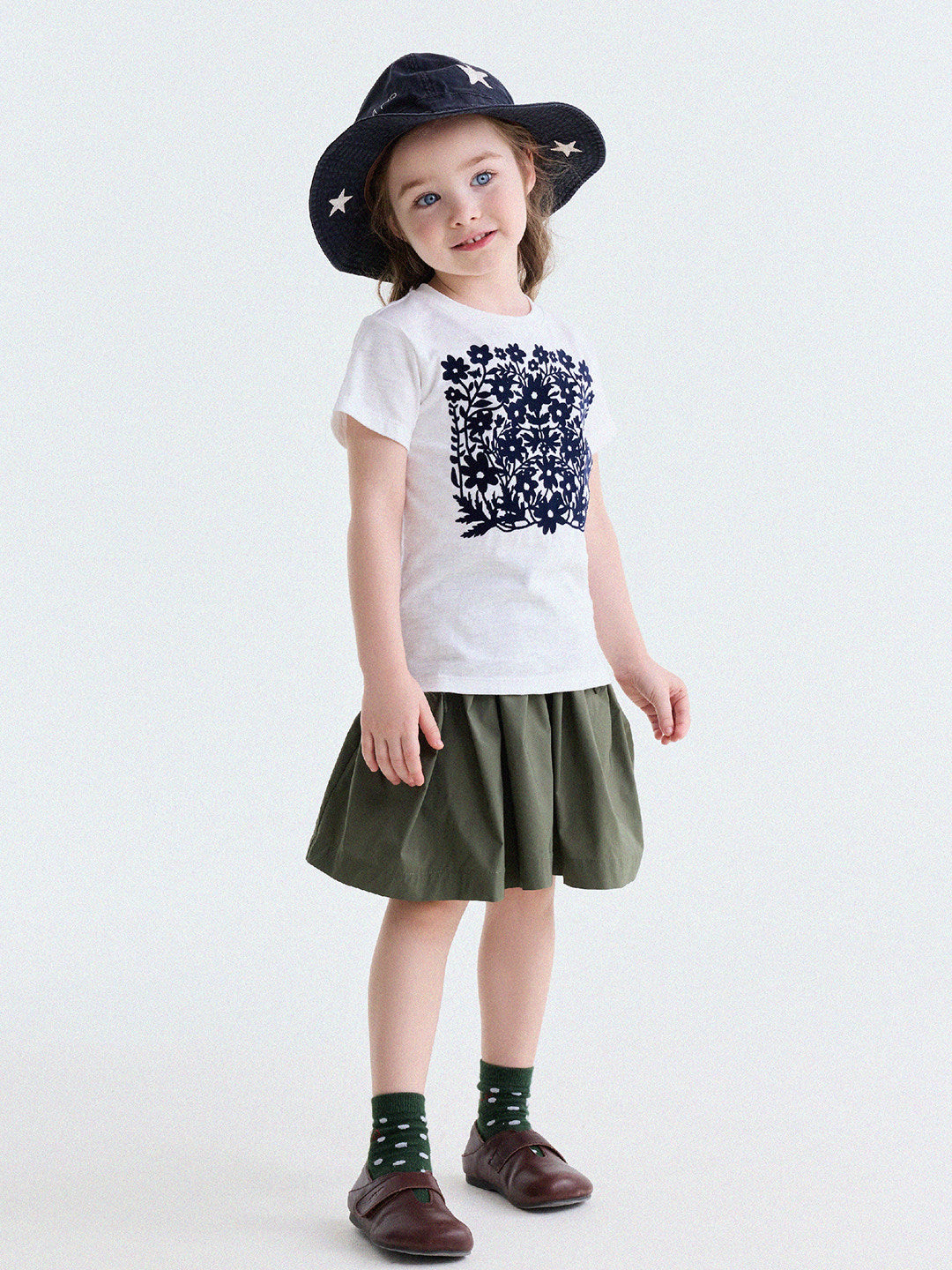 Flocked Print Cotton T-shirt フロッキー 半袖Tシャツ【mh0013184】