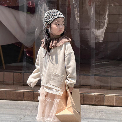 -ニットVネックシンプルカーディガン【mh0011028】 - mamahalo shop - カーディガン・パーカー -  べビー服 - 子供服 - 男の子 - 女の子