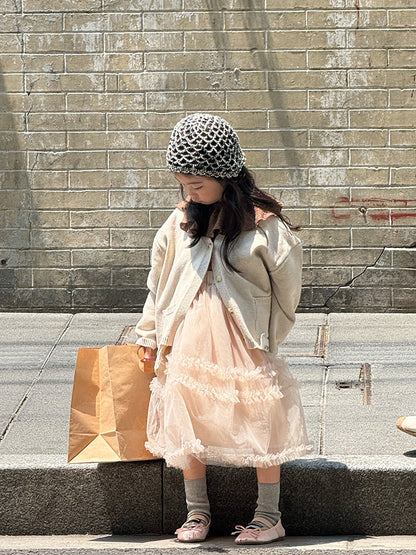 -ニットVネックシンプルカーディガン【mh0011028】 - mamahalo shop - カーディガン・パーカー -  べビー服 - 子供服 - 男の子 - 女の子