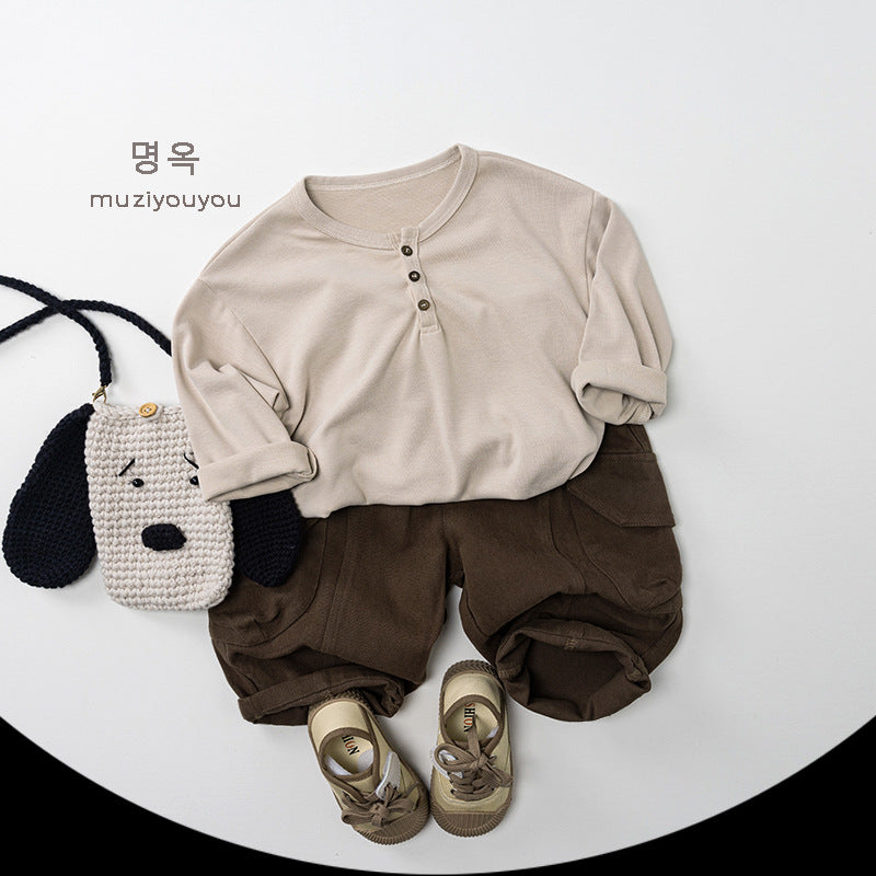 -フラップポケットバルーンカーゴパンツ【mh0010879】 - mamahalo shop - ロングパンツ・スウェットパンツ -  べビー服 - 子供服 - 男の子 - 女の子