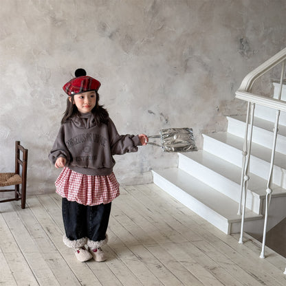 フーディスウェットトレーナー フード付き ロゴプリント パッチワーク【mh0011909】