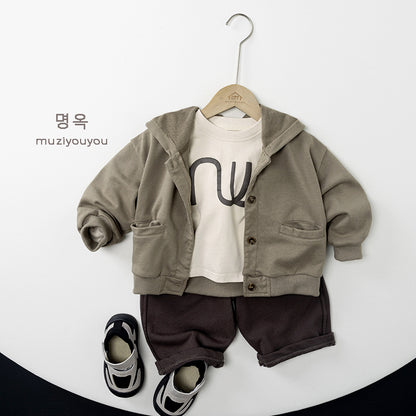 -幾何学プリント長袖Tシャツ【mh0010861】 - mamahalo shop - 長袖Tシャツ -  べビー服 - 子供服 - 男の子 - 女の子