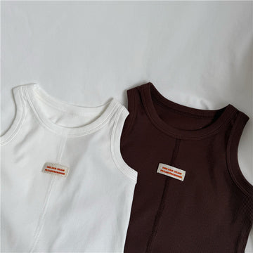 Ribbed Label Tank Top [mh0013645]