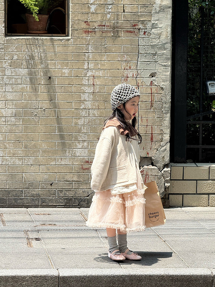 -ニットVネックシンプルカーディガン【mh0011028】 - mamahalo shop - カーディガン・パーカー -  べビー服 - 子供服 - 男の子 - 女の子