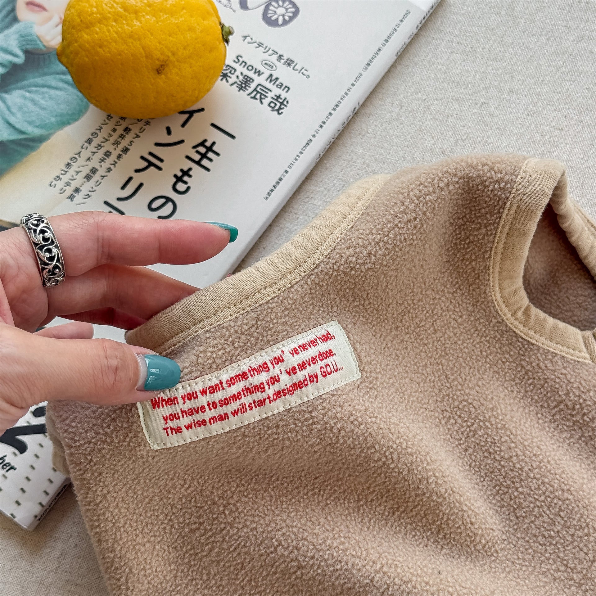 -フロントボタン付きフリースベスト【mh0010809】 - mamahalo shop - ベスト -  べビー服 - 子供服 - 男の子 - 女の子