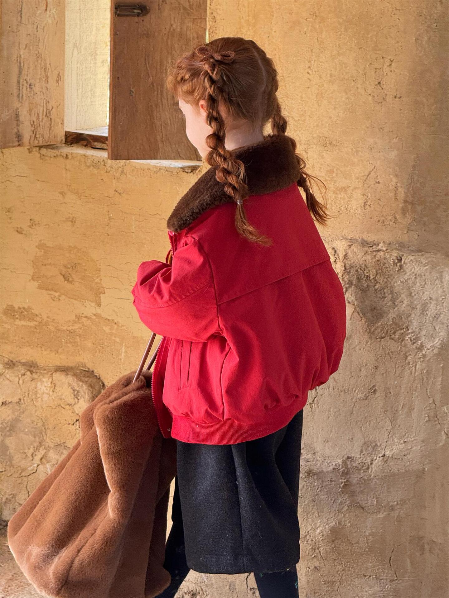 ブルゾンジャケット ボア襟 アウターコート【mh0011765】