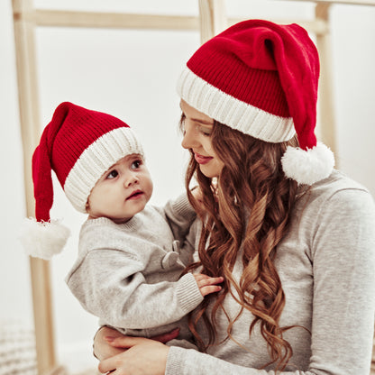 Baby Kids Knit Santa Pom-pom Hat Knit Cap 【mh0000889】