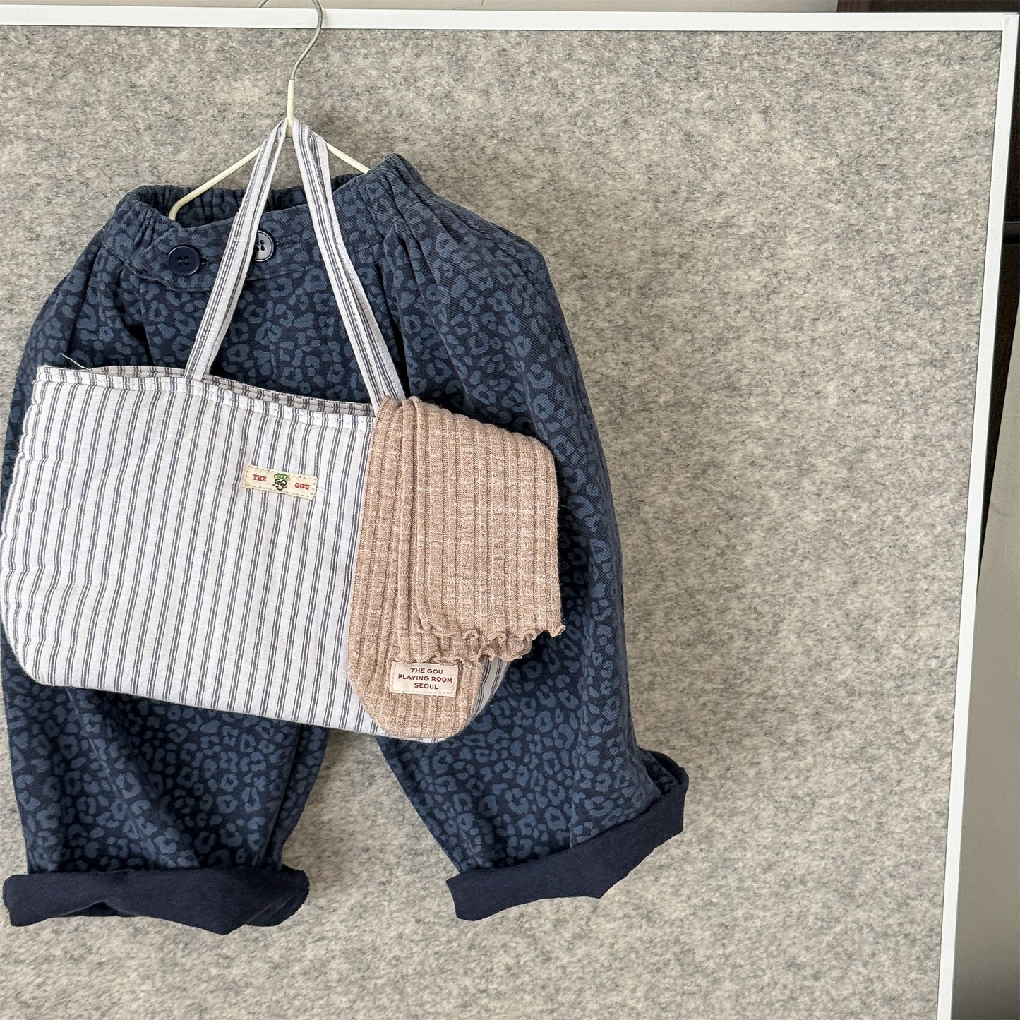 レオパード柄ワイドデニムパンツ【mh0010904】