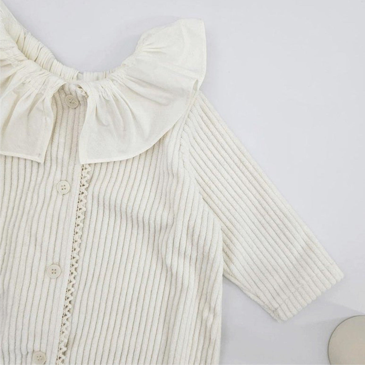 Baby Ruffle Collar Long-Sleeve Romper [mh0013887]