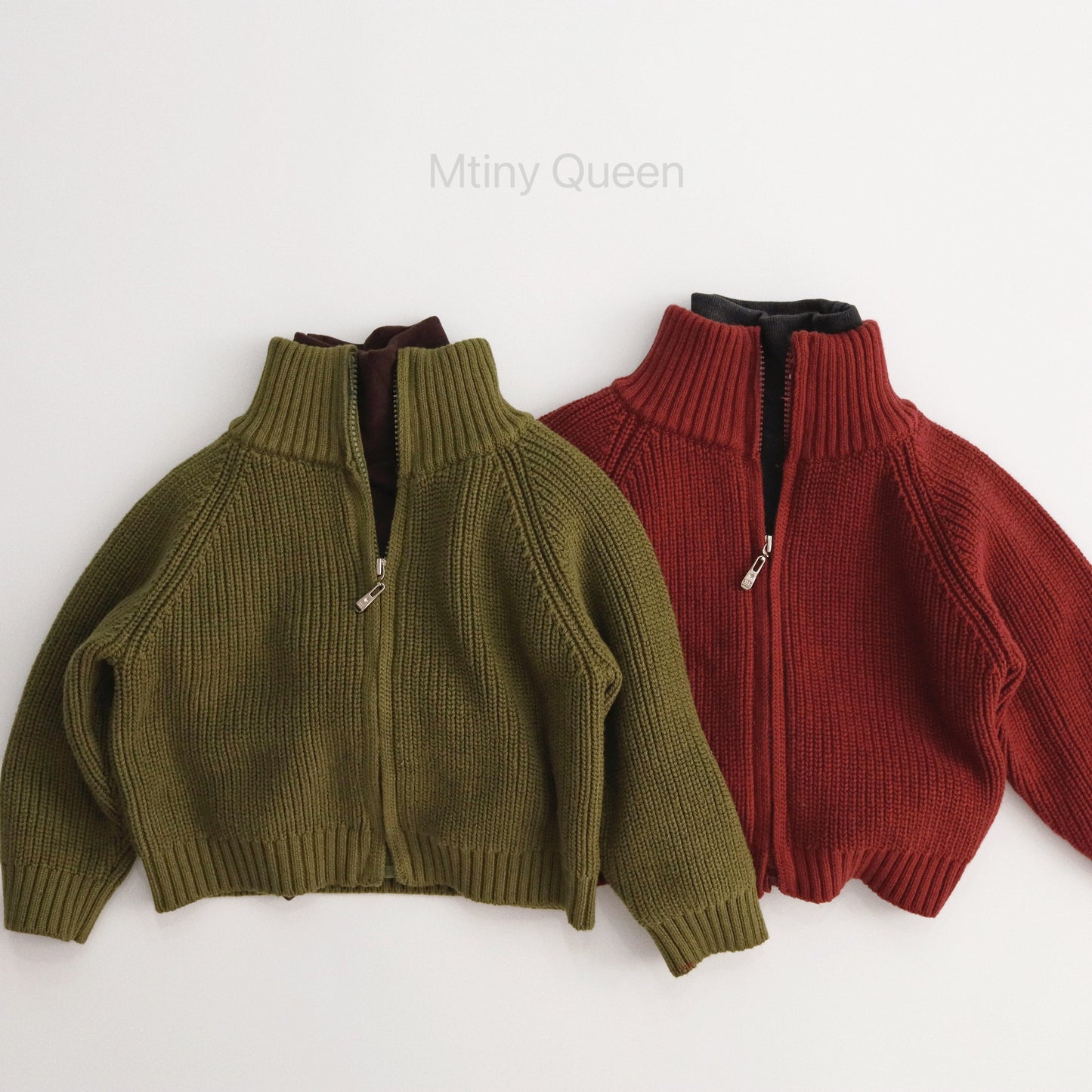 ニットカーディガン ジップアップジャケット【mh0011782】